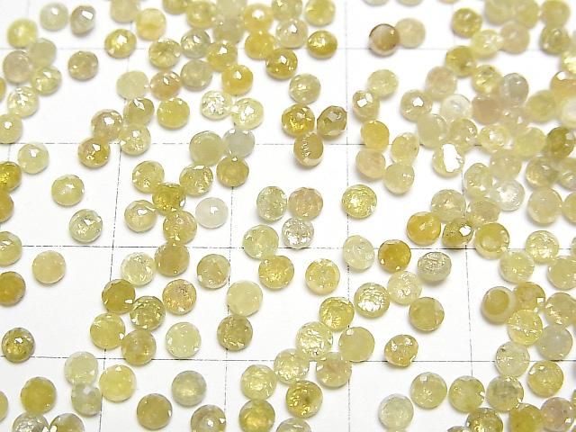 【動画】イエローダイヤモンド ラウンド ローズカット3mm 2粒 サムネイル4