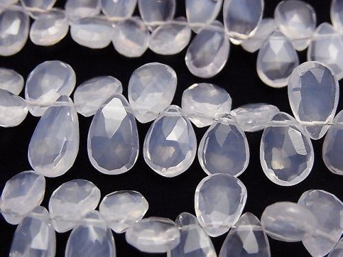 宝石質スコロライトAA++ ペアシェイプ ブリオレットカット 1連(約18cm)の画像