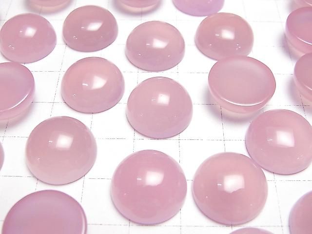 【動画】宝石質ピンクパープルカルセドニーAAA ラウンド カボション16×16mm 2個 サムネイル3