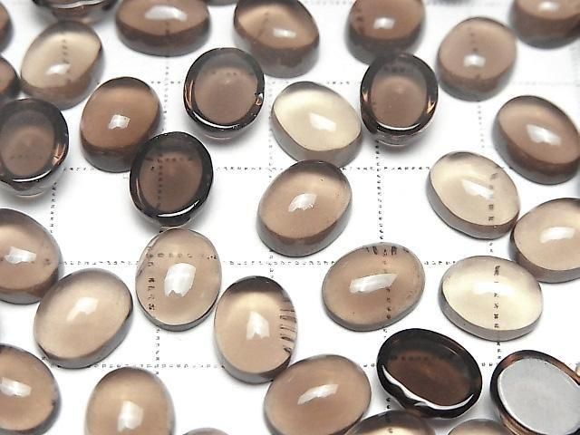 【動画】宝石質スモーキークォーツAAA オーバル カボション10×8mm 3個 サムネイル3