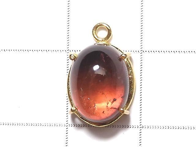【動画】【1点もの】宝石質ピンクトルマリンAAA 枠留め 18KGP製 1個 NO.39 サムネイル2