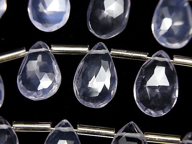 【動画】宝石質スコロライトAAA ペアシェイプ ブリオレットカット 1連(約17cm)の画像