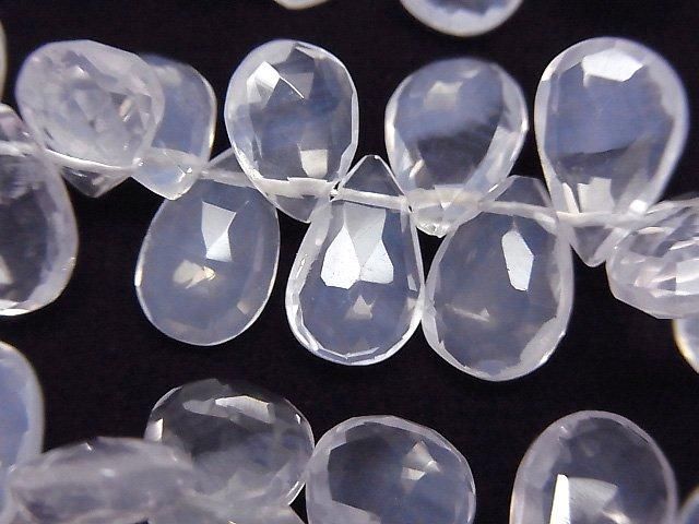 【動画】スコロライトAA++ ペアシェイプ ブリオレットカット 1連(約17cm)の画像