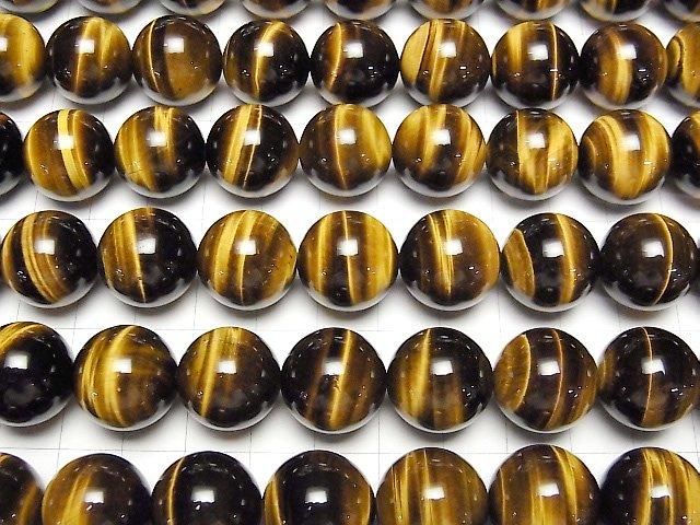 【動画】イエロータイガーアイAAA ラウンド16mm 1/4連~1連(約36cm) サムネイル3