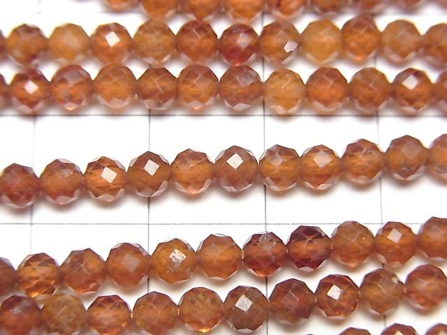 【素晴らしい輝き】ヘソナイトAAA- ラウンドカット4mm 1連(約37cm) サムネイル2