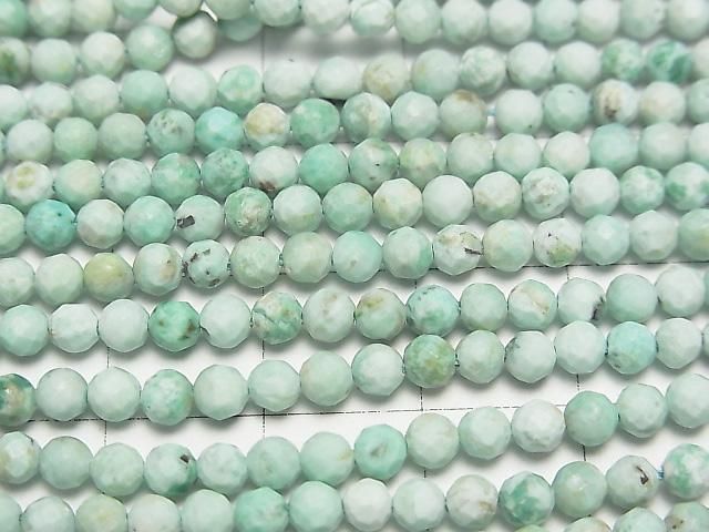 【動画】【素晴らしい輝き】ペルー産クリソコラAA+ ラウンドカット3mm 1連(約37cm) サムネイル2