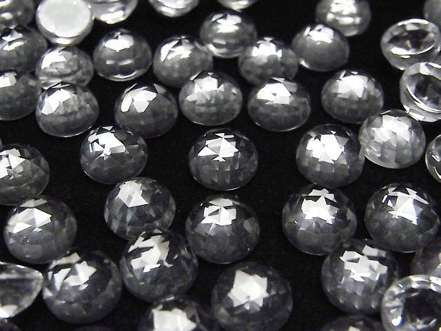 【動画】クリスタルAAA ラウンド ローズカット8×8mm 4個 サムネイル3
