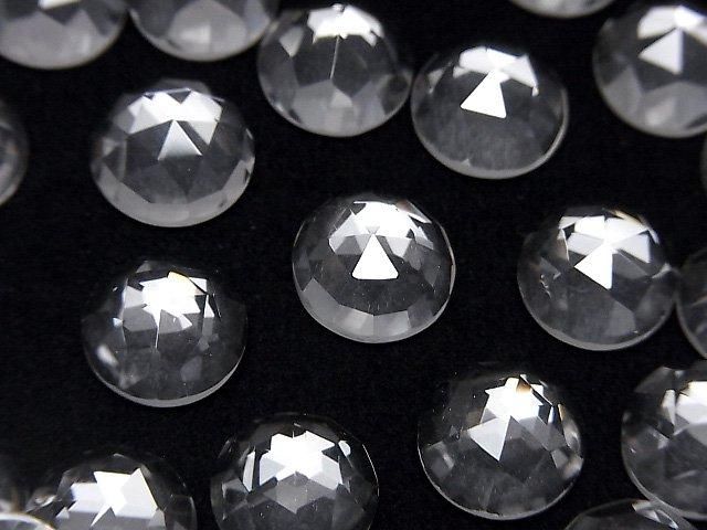 【動画】クリスタルAAA ラウンド ローズカット10×10mm 3個の画像