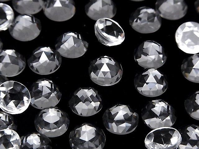 【動画】クリスタルAAA ラウンド ローズカット10×10mm 3個 サムネイル4