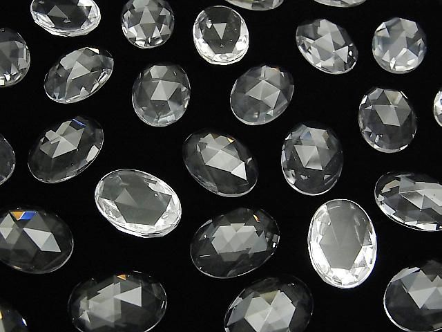 【動画】クリスタルAAA オーバル ローズカット18×13mm 1個 サムネイル3