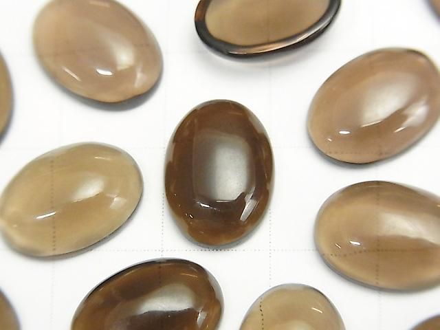 【動画】スモーキークォーツAAA オーバル カボション14×10mm 2個 サムネイル2