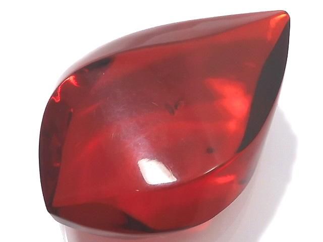 【動画】【1点もの】コロンビア産レッドカラーアンバー(琥珀) ルース マーキス NO.222の画像