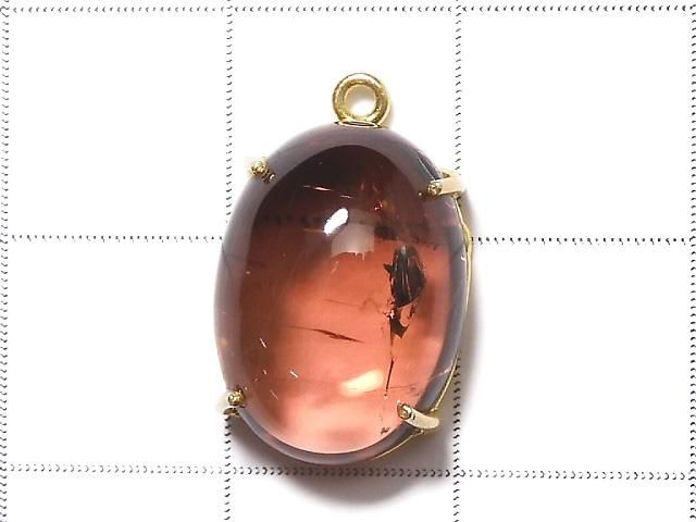 【動画】【1点もの】宝石質ピンクトルマリンAAA 枠留め 18KGP製 1個 NO.69 サムネイル2