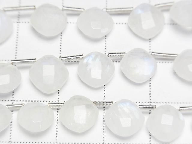 【動画】レインボームーンストーンAA++ ダイヤカット(クッションカット)9×9mm 半連/1連(18粒) サムネイル2