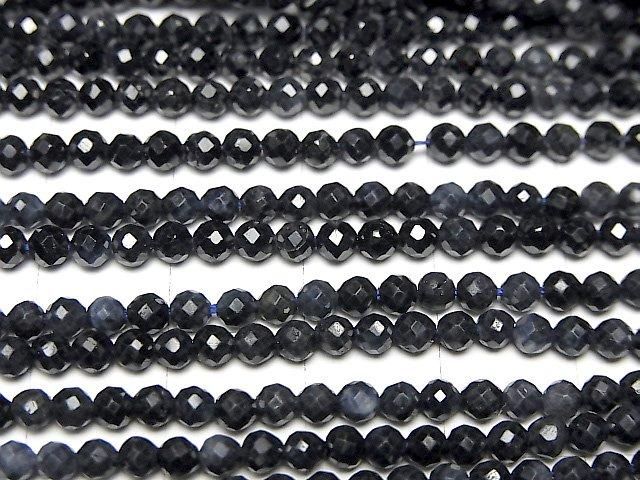 【動画】【素晴らしい輝き】サファイアAA ラウンドカット3mm 1連(約36cm) サムネイル2