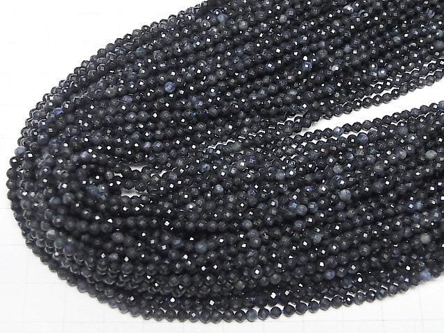 【動画】【素晴らしい輝き】サファイアAA ラウンドカット3mm 1連(約36cm) サムネイル4