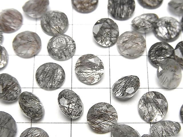 【動画】宝石質トルマリンクォーツAAA- ルース ラウンドファセットカット8×8mm 2粒 サムネイル2