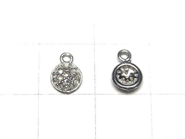 【動画】ダイヤモンド コインチャーム 6×6×2mm SILVER925製 1個 サムネイル2
