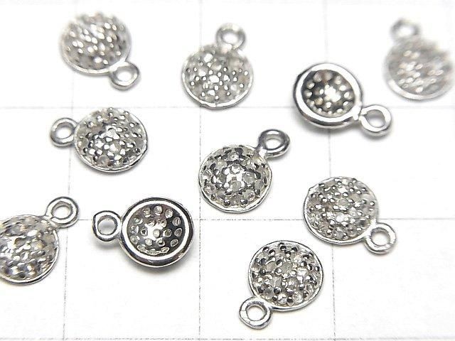 【動画】ダイヤモンド コインチャーム 6×6×2mm SILVER925製 1個 サムネイル3