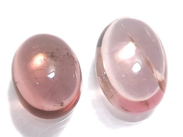 【動画】【1点もの】宝石質ピンクトルマリンAAA カボション 2個セット NO.259の画像