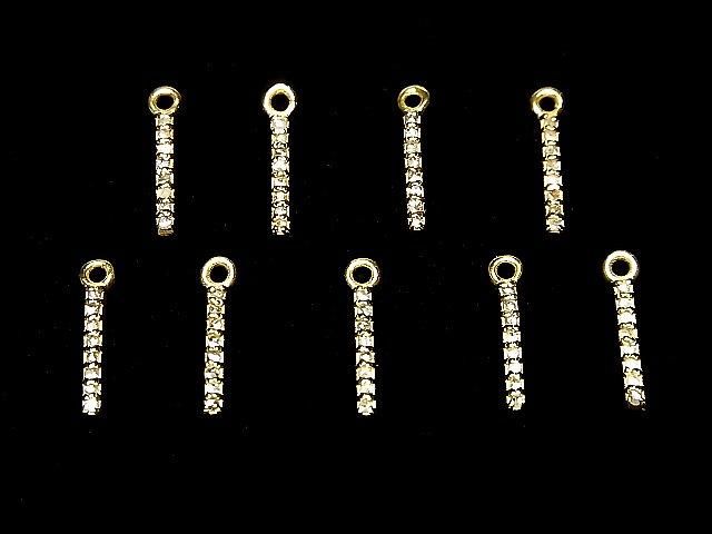 【動画】ダイヤモンド バーチャーム 10×1.3×1.5mm 18KGP製 1個 サムネイル4