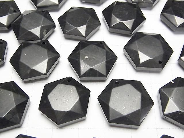 【動画】シュンガイトAAA 穴あき六芒星カット23×20mm 1個 サムネイル3