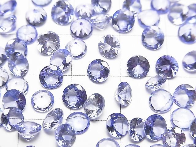 【動画】宝石質タンザナイトAAA ルース ラウンドファセットカット5×5mm 1粒 サムネイル2