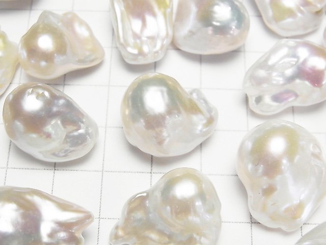 2270)淡水本真珠　バロック　ケシパール　希少ホワイト系プラチナ色　ルース