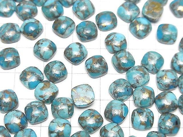 【動画】ブルーコッパーターコイズAAA スクエア カボション8×8mm 5個 サムネイル4
