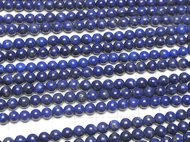 【動画】ラピスラズリAA++ ラウンド5mm 1連(約37cm) サムネイル3