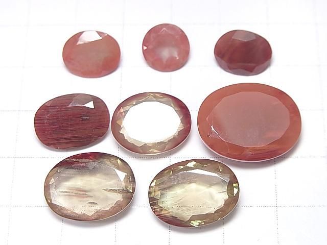 【動画】【1点もの】宝石質チベット産アンデシンAAA' ルース ファセットカット 8粒セット NO.102 サムネイル2