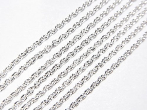 Silver925 小豆(あずき)チェーン 1.5mm 純銀仕上げ 【18cm】【40cm】【45cm】【50cm】【60cm】 ネックレス 1本 -  天然石ビーズ・パワーストーンの卸問屋・通販｜ケンケンジェムズ