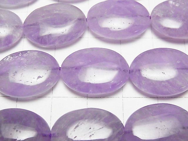 【動画】ラベンダーアメジストAA++ オーバル20×15mm 1/4連~1連(約36cm) サムネイル2