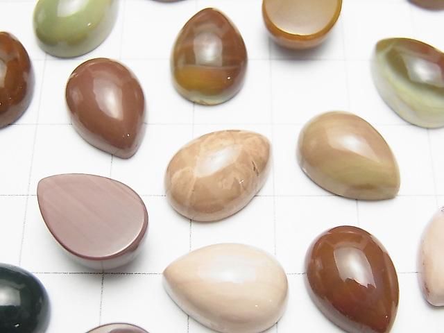 【動画】インペリアルジャスパー ペアシェイプ カボション14×10mm 3個 サムネイル2