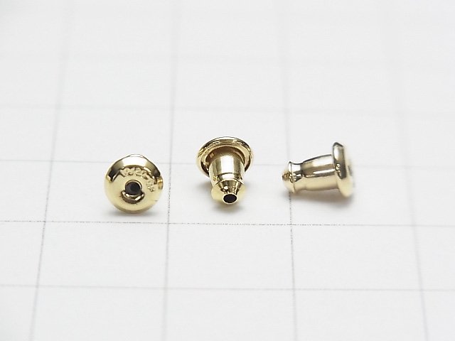 14KGF ピアスキャッチ 5×4mm 2個（1ペア） - 天然石ビーズ・パワーストーンの卸問屋・通販｜ケンケンジェムズ ドットコム