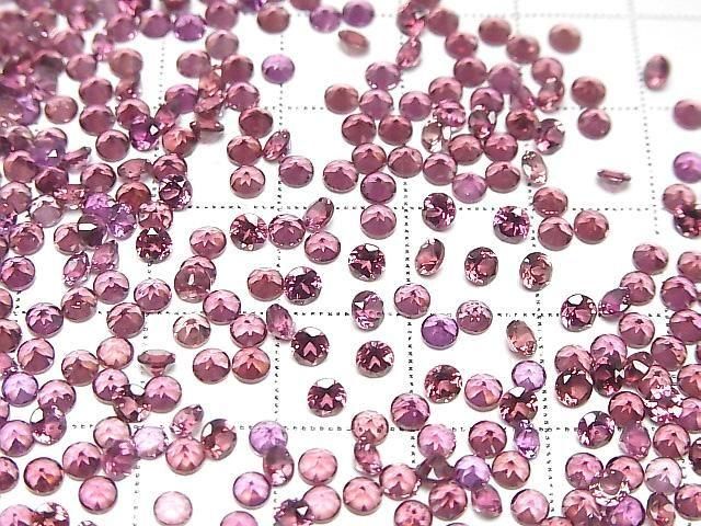【動画】宝石質ロードライトガーネットAAA ルース ラウンドファセットカット3×3mm 10粒 サムネイル4