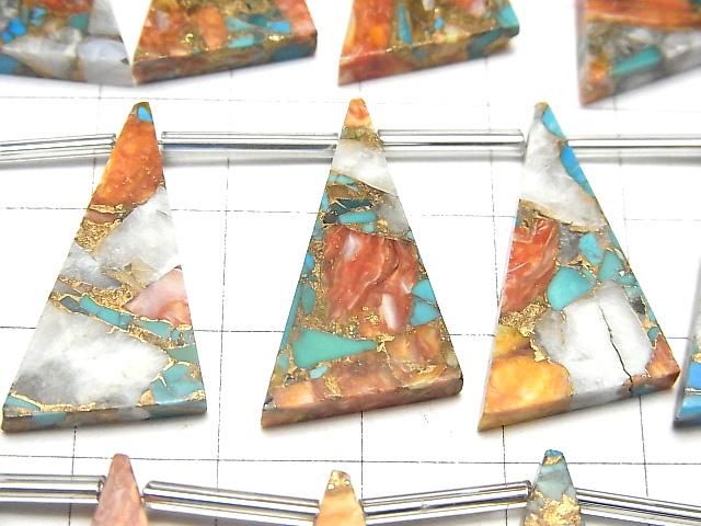 【動画】オイスターカッパーターコイズ フラットトライアングル25×15mm 半連/1連(12粒) サムネイル2