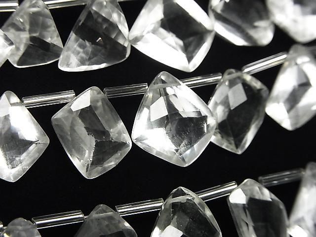 【動画】宝石質クリスタルAAA ファンシーシェイプファセットカット 半連/1連(12粒)の画像
