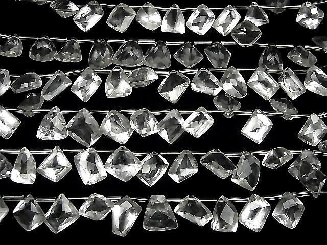 【動画】宝石質クリスタルAAA ファンシーシェイプファセットカット 半連/1連(12粒) サムネイル4