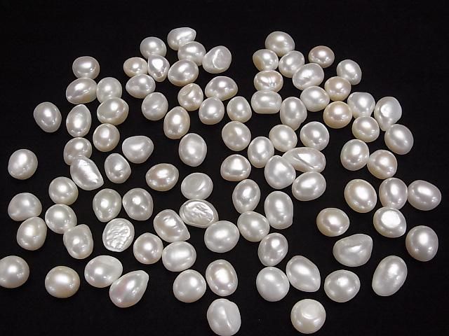 【動画】【粒売り】淡水真珠AAA- ルース ポテト~バロック10~14mm ホワイト 5粒 サムネイル4