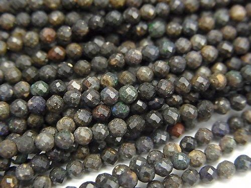【動画】【素晴らしい輝き】マトリックスオパールAA+ 極小ラウンドカット2mm 1連(約37cm)の画像