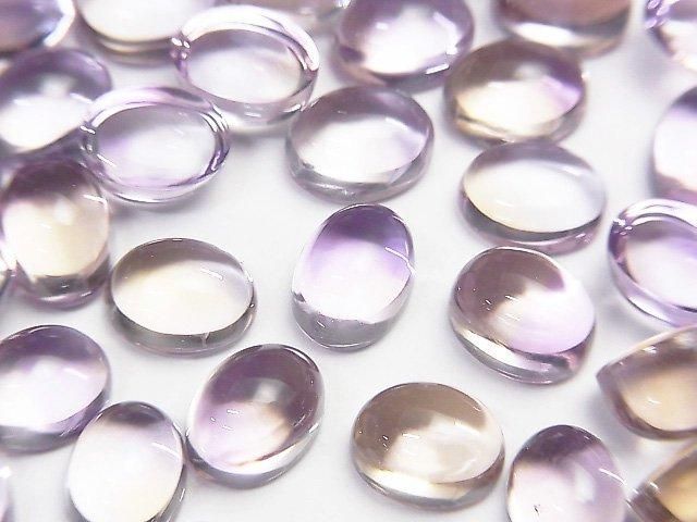 【動画】宝石質アメトリンAAA オーバル カボション8×6mm 3個の画像
