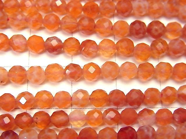 【動画】【素晴らしい輝き】ファイヤーアゲート ラウンドカット4mm 1連(約37cm) サムネイル2