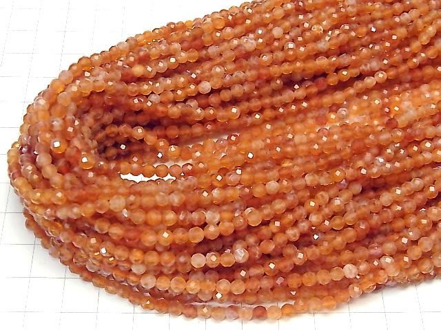【動画】【素晴らしい輝き】ファイヤーアゲート ラウンドカット4mm 1連(約37cm) サムネイル4