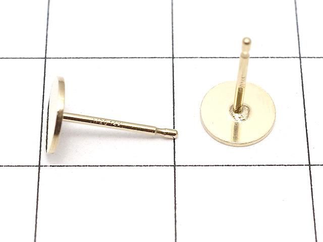 14KGF ピアスポスト ラウンドディスク 【4mm】【6mm】 1ペア サムネイル2