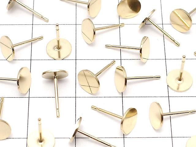 14KGF ピアスポスト ラウンドディスク 【4mm】【6mm】 1ペア サムネイル3