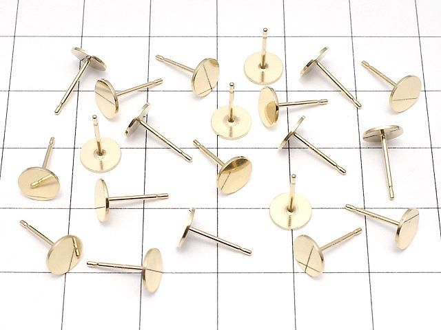 14KGF ピアスポスト ラウンドディスク 【4mm】【6mm】 1ペア サムネイル4