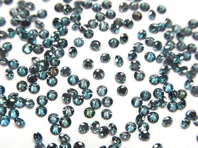 動画】ブルーダイヤモンド ラウンドファセットカット2×2mm 2粒 ...