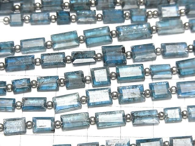 【動画】インディゴブルーカイヤナイトAA++ レクタングルカット 1連(約18cm) サムネイル3