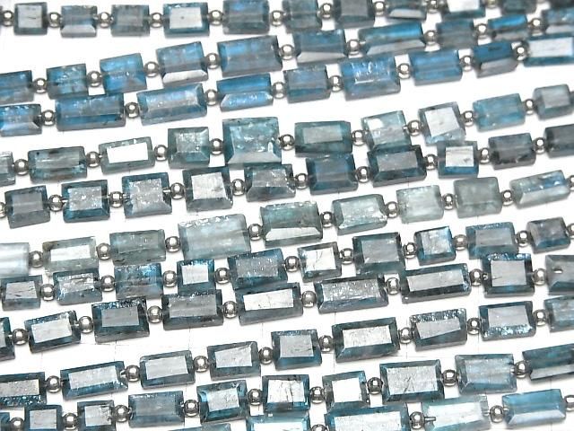 【動画】インディゴブルーカイヤナイトAA++ レクタングルカット 1連(約18cm) サムネイル4